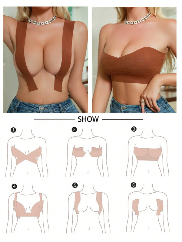 Conjunto de 3 accesorios de lenceria para mujeres que incluyen cubre pezones, Brasier adhesivo, etc.
