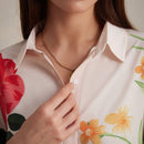 Camisa floral de moda para mujeres, estilo maduro con flores grandes, cuello de solapa y mangas de siete cuartos