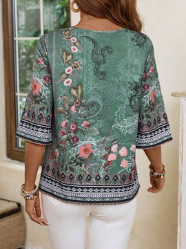 EMERY ROSE Camisa verde vintage para mujer, atuendos de otono, blusas inspiradas en el campo, ropa de maestra