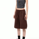 Coolane Pantalones cortos de trabajo holgados y frescos de estilo callejero para mujer con cintura baja, piernas anchas, bolsillos laterales y entrepierna de 5 pulgadas