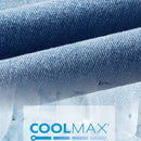 Jeans holgados de lavado claro Coolmax para mujer