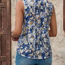 Blusa sin mangas casual de verano para mujer con cuello en V