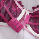 Nuevo conjunto de 2 piezas de Brasieres con aro para mujer y con reunion bordada