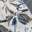 Camisa casual de verano con estampado floral, cuello en V y bolsillo