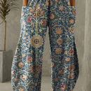 Vcay pantalones largos holgados impresos para mujer para uso diario