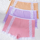 Conjunto de 3 Tangas hipster de encaje contrastante para mujer