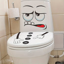 1pc Calcomanía de Tapa de Inodoro con Cara Sonriente - Autoadhesiva, Calcomanía Creativa para Pared de Baño para Todas las Estaciones