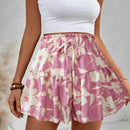 VCAY Shorts de vacaciones holgados con estampado floral