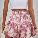 VCAY Shorts de vacaciones holgados con estampado floral