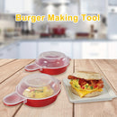 1pc EasyEggwich Cocedor de Huevos para Microondas, Rojo y Transparente, Gadget de Cocina Sin Carga para Sándwiches de Desayuno Perfectos en 1 Minuto, Accesorio de Calidad de Restaurante
