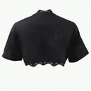 Cubierta de punto para mujer, chal ligero para proteccion solar con tirantes espaguetis, longitud corta, se puede llevar como ropa exterior