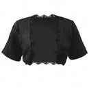 Cubierta de punto para mujer, chal ligero para proteccion solar con tirantes espaguetis, longitud corta, se puede llevar como ropa exterior