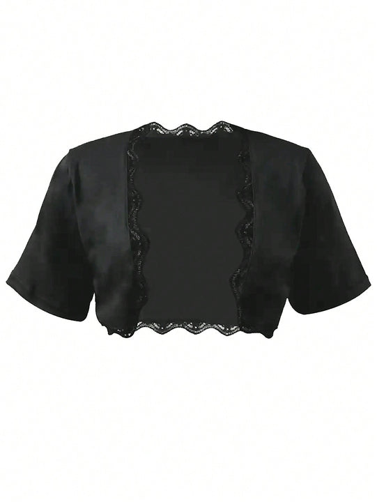 Cubierta de punto para mujer, chal ligero para proteccion solar con tirantes espaguetis, longitud corta, se puede llevar como ropa exterior