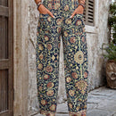 Vcay pantalones largos holgados impresos para mujer para uso diario