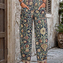 VCAY Pantalones largos holgados impresos para mujer para uso diario