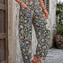 Vcay pantalones largos holgados impresos para mujer para uso diario