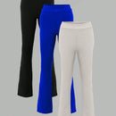 Conjunto comodo informal de pantalones plisados de alto elastico para mujer