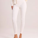 MUSERA Leggings acanalados de cintura baja
