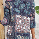 EMERY ROSE Camisa estampada de paisley para tiempo libre de mujer