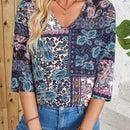 EMERY ROSE Camisa estampada de paisley para tiempo libre de mujer