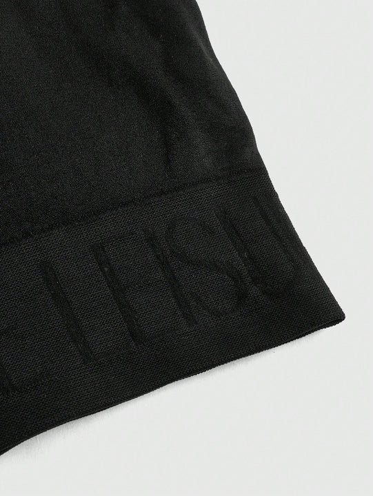 Leisure Conjunto de ropa interior de mujer sin costuras con tejido integrado y elasticidad en Jacquard