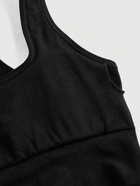 Leisure Conjunto de ropa interior de mujer sin costuras con tejido integrado y elasticidad en Jacquard