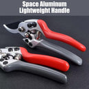 Sierra de Jardinería Manual SK5 de Alta Resistencia - Diseño Ergonómico Ligero con Mango de Aluminio Espacial, Agarres Antideslizantes Rojos y Negros para Podar Árboles y Flores