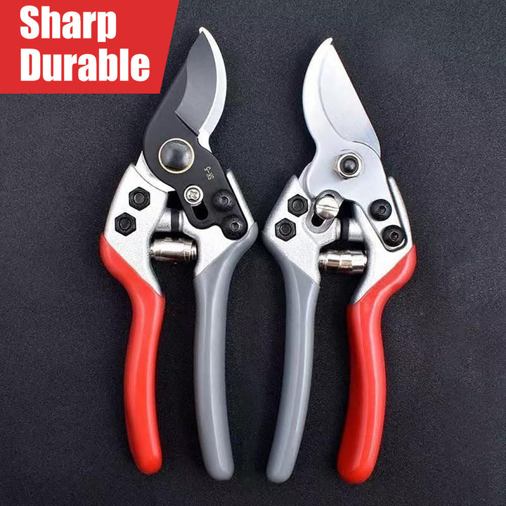 Sierra de Jardinería Manual SK5 de Alta Resistencia - Diseño Ergonómico Ligero con Mango de Aluminio Espacial, Agarres Antideslizantes Rojos y Negros para Podar Árboles y Flores