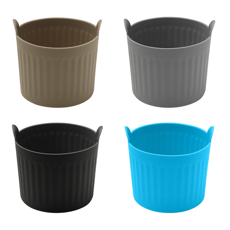 Bandas de silicona para hornear, bandejas resistentes al calor, bandejas para freidora de aire, tazas de estofado de silicona, bandejas de silicona para almacenamiento de snacks, bandejas de muffin de silicona