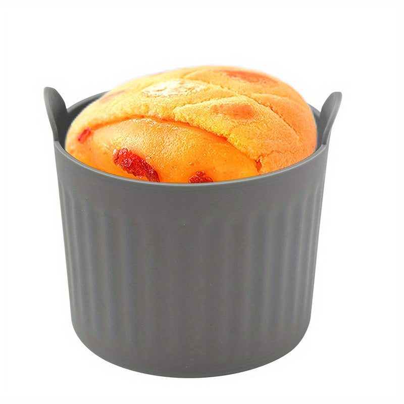 Bandas de silicona para hornear, bandejas resistentes al calor, bandejas para freidora de aire, tazas de estofado de silicona, bandejas de silicona para almacenamiento de snacks, bandejas de muffin de silicona