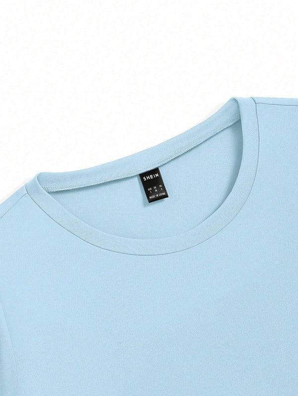 Camiseta corta con estampado floral