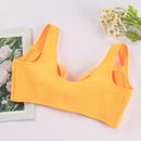 Mleyhoice sosten push-up de encaje naranja con aros y cierre frontal para mujer, sexy y sin espalda