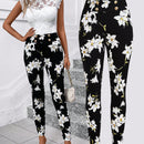 Clasi pantalones pitillo de cintura alta con detalle de botones, alta elasticidad