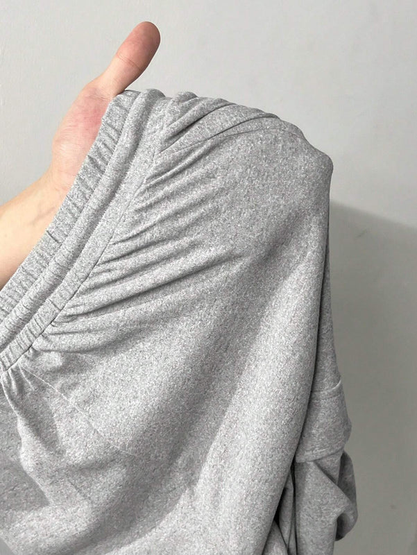 Slayr Pantalones de mujer simples y casuales para otono/invierno con bolsillos y abertura -C
