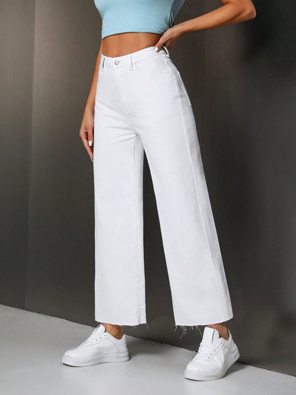 Tall Jeans de pierna recta para mujer de ajuste relajado con bolsillos frontales para uso casual
