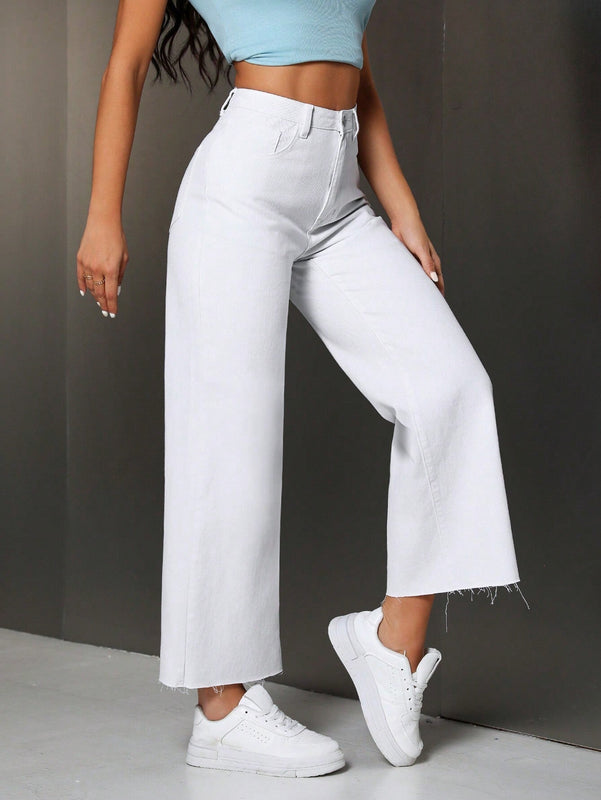 Tall Jeans de pierna recta para mujer de ajuste relajado con bolsillos frontales para uso casual