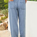 Forever 21 Jeans para mujer de tiro alto Ridley en color azul Vera con cintura elastica