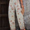 Vcay pantalones largos holgados impresos para mujer para uso diario