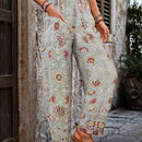 Vcay pantalones largos holgados impresos para mujer para uso diario