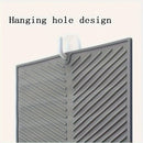 Estera de secado de platos de silicona - 1pc Alfombrilla de drenaje multifuncional con agujero para colgar, fácil de limpiar, impermeable, resistente al calor, estera plegable para mostrador de cocina, segura para lavavajillas