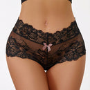 Tanga de encaje para mujer, 1 pieza de lenceria sexy