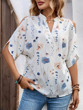 Camisa floral de moda de verano para mujer