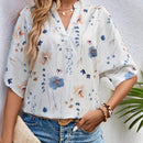 Camisa floral de moda de verano para mujer