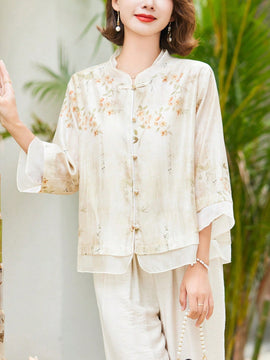 Tops Hanfu con cardigan de moda y estilo extranjero