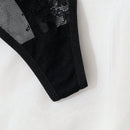 Tanga con ribete de encaje para lenceria sexy de uso diario de moda