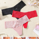 Underwear&sleepwear basics juego de 3 tangas sexis de encaje multicolores para mujer