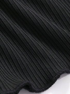 DAZY Pantalones acampanados solidos de textura para mujer en verano
