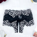 Panties de Encaje Sexy para Mujer con Entrepierna Abierta, Pieza Individual