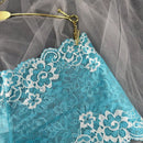 Panties sexys de encaje para mujer de una sola pieza con entrepierna abierta