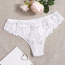 Lenceria de encaje floral de tanga